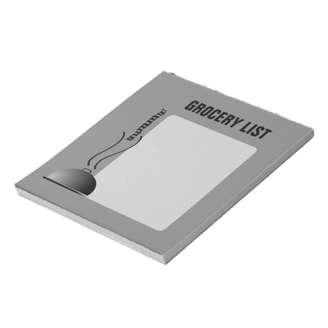 Domed Serving Platter Grocery List Notepad (Rotated)