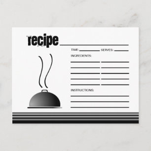 Domed Serving Platter Recipe Card