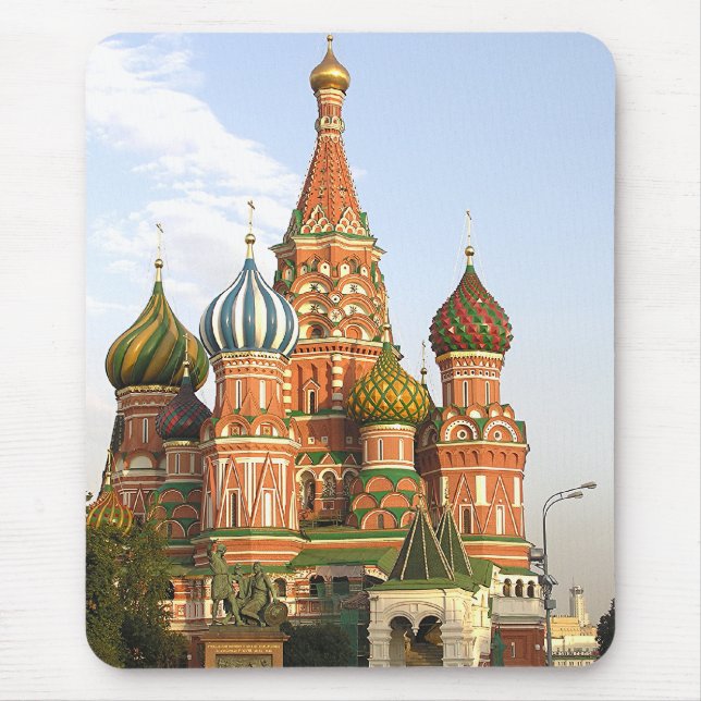 "DOMES OF ST. BASIL'S, MOSCOW" MOUSE MAT/MOUSEPAD MAT (Front)