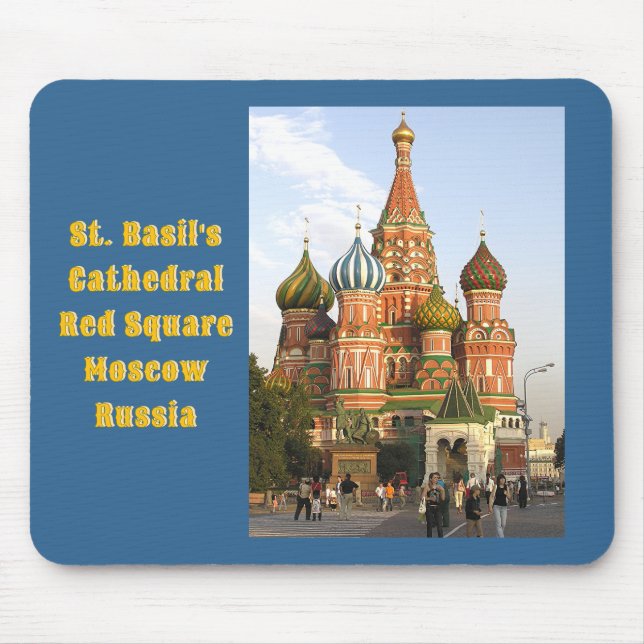 "DOMES OF ST. BASIL'S, MOSCOW" MOUSE MAT/MOUSEPAD MAT (Front)