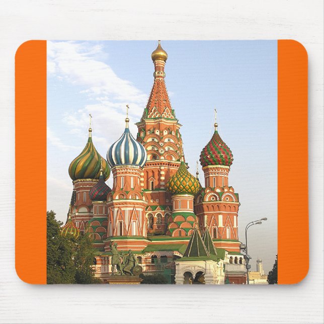 "DOMES OF ST. BASIL'S, MOSCOW" MOUSE MAT/MOUSEPAD MAT (Front)