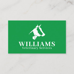 Domestic animals silhouette logo cover business card