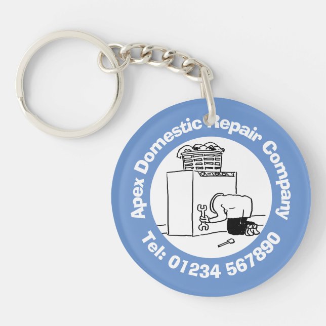 Domestic Appliance Repairs Business Key Ring (Front)