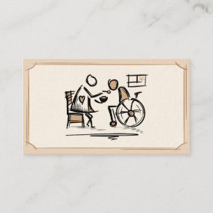 Domestic care. Home care. Domiciliary care service Business Card