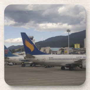 Domestic Chinese jet airliners lined up at Coaster