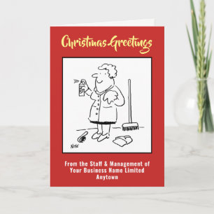Domestic Cleaning Christmas Card