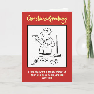 Domestic Cleaning Christmas Card