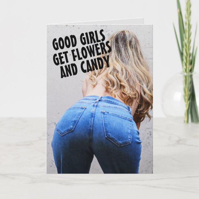 DOMESTIC DISCIPLINE PADDLING CARD FOR WIFE (Front)