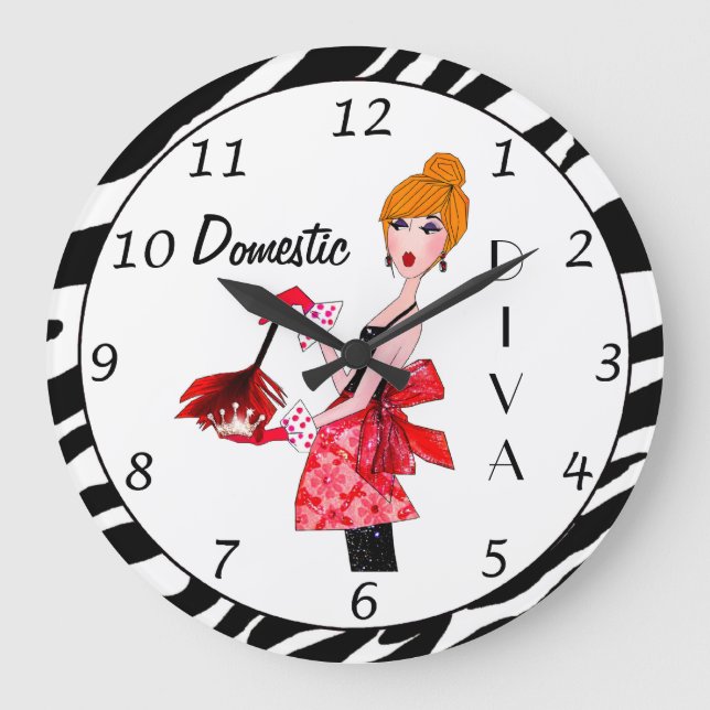 "Domestic DIVA" Clock (Front)