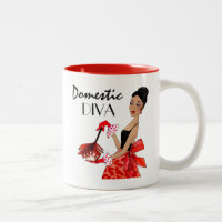 Domestic Diva Mug / African American Diva