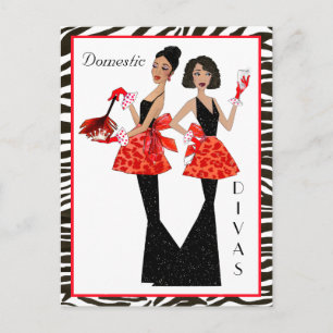 "Domestic Divas" African American Postcards