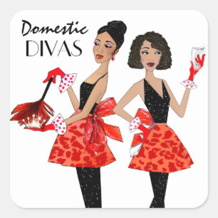 "Domestic Divas" Stickers