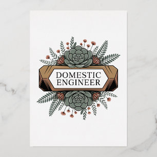 Domestic Engineer Foil Holiday Card