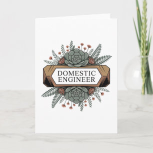 Domestic Engineer Holiday Card