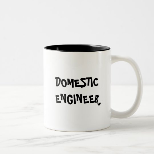DOMESTIC ENGINEER Two-Tone COFFEE MUG