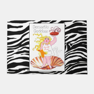 "Domestic Goddess" -Kiss the Cook!  Doormat