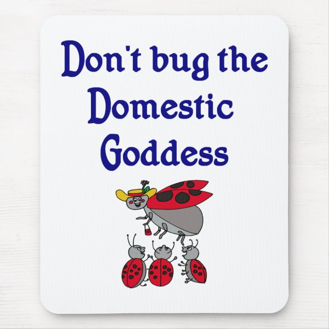 Domestic Goddess Mouse Pad (Front)