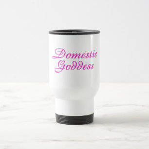Domestic Goddess Pink Travel Mug