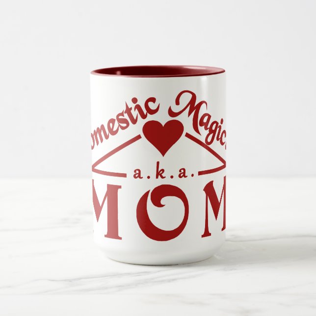 Domestic Magician custom mug - choose style (Center)