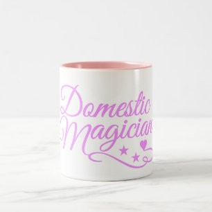 Domestic Magician mug - choose style, colour