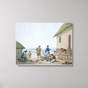 Domestic occupations, Agagna, Guam, Philippines, f Canvas Print