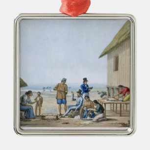 Domestic occupations, Agagna, Guam, Philippines, f Metal Tree Decoration