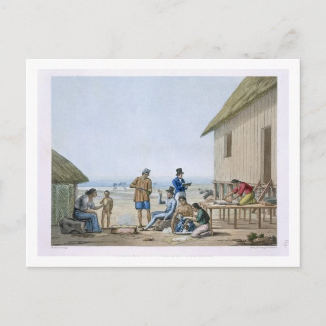 Domestic occupations, Agagna, Guam, Philippines, f Postcard (Front)