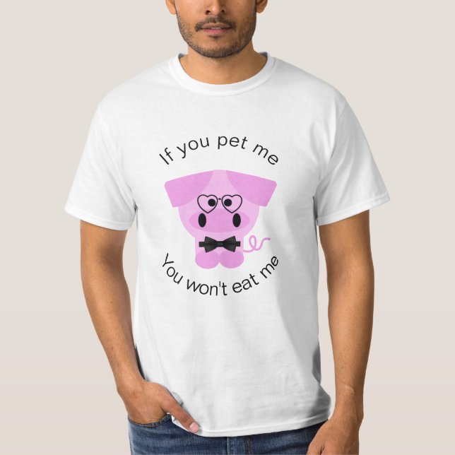 Domestic Pig Animal Rights T-Shirt for Men (Front)