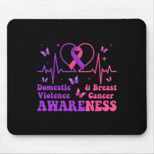 Domestic Violence & Breast Cancer Awareness Mo Mouse Mat