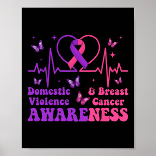 Domestic Violence & Breast Cancer Awareness Mo Poster