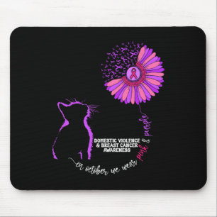 Domestic Violence And Breast Cancer Awareness Groo Mouse Mat