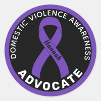 Domestic Violence Awareness Advocate Ribbon Black