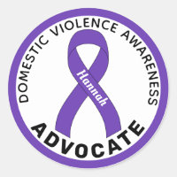 Domestic Violence Awareness Advocate Ribbon White