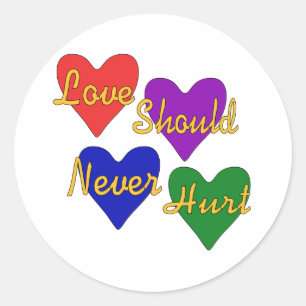 Domestic Violence Awareness Classic Round Sticker