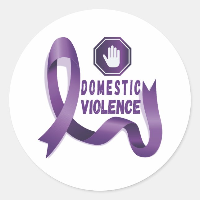 Domestic Violence Awareness Days Classic Round Sticker (Front)