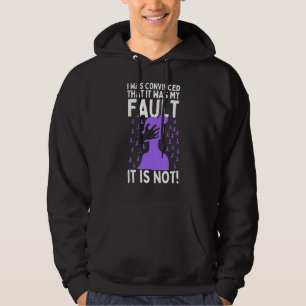 Domestic Violence Awareness Domestic Abuse Purple  Hoodie