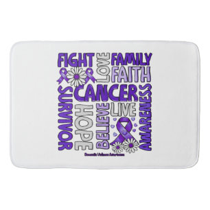 Domestic Violence Awareness - Fight love survivor  Bath Mat