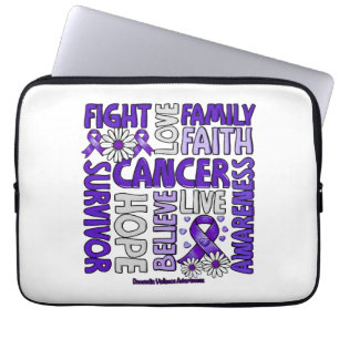 Domestic Violence Awareness - Fight love survivor  Laptop Sleeve