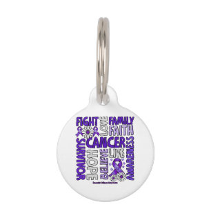 Domestic Violence Awareness - Fight love survivor Pet Tag