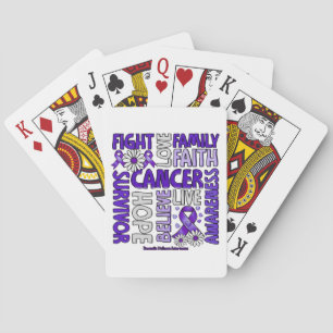 Domestic Violence Awareness - Fight love survivor  Playing Cards