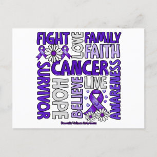Domestic Violence Awareness - Fight love survivor Postcard