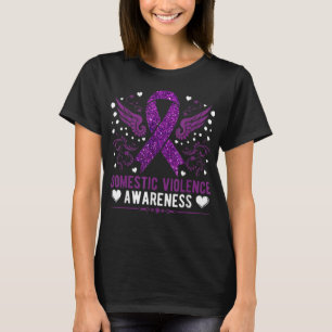 Domestic violence awareness in october we wear pur T-Shirt
