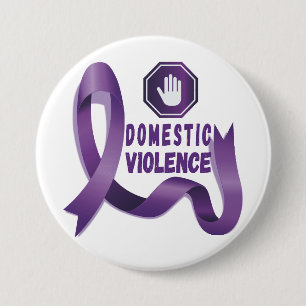 Domestic Violence Awareness Month 7.5 Cm Round Badge