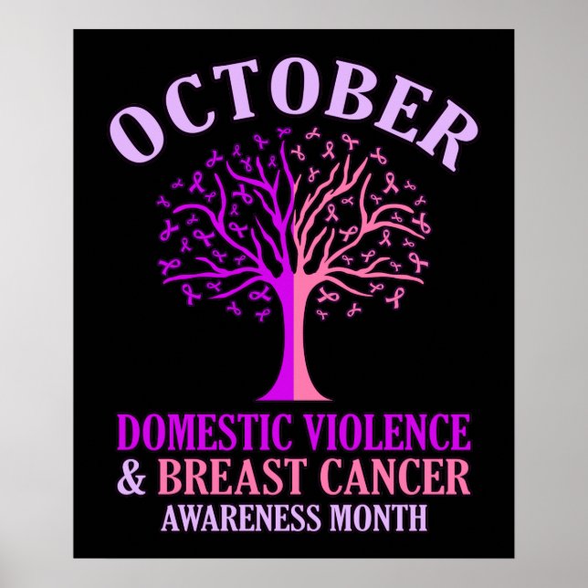 Domestic Violence Awareness Month October Support Poster (Front)