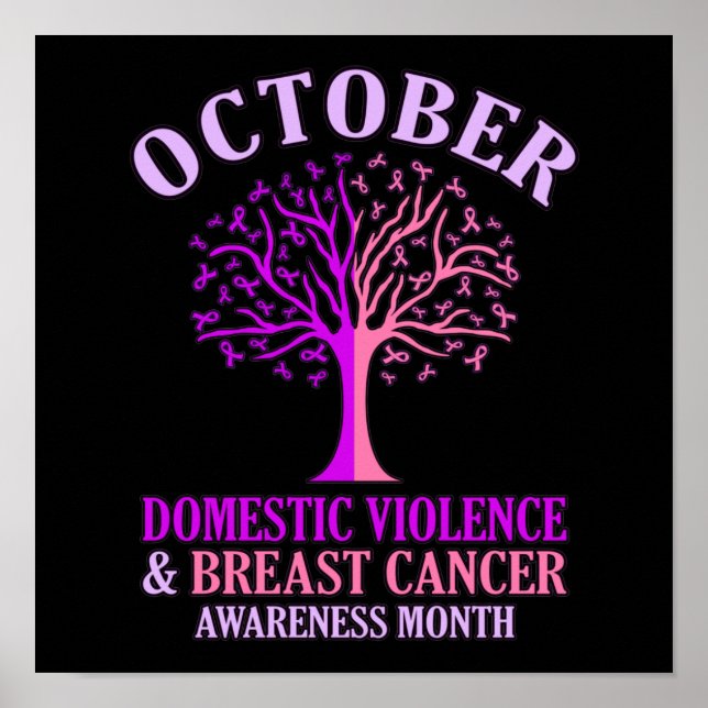 Domestic Violence Awareness Month October Support Poster (Front)