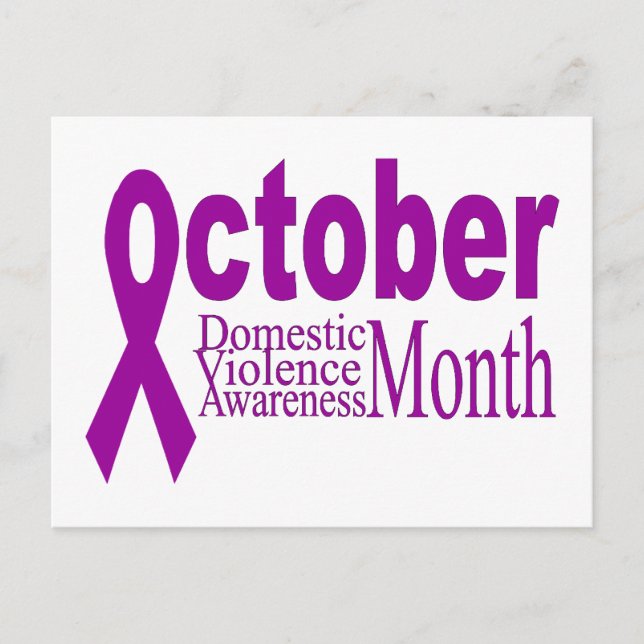 Domestic Violence Awareness Month Postcard (Front)