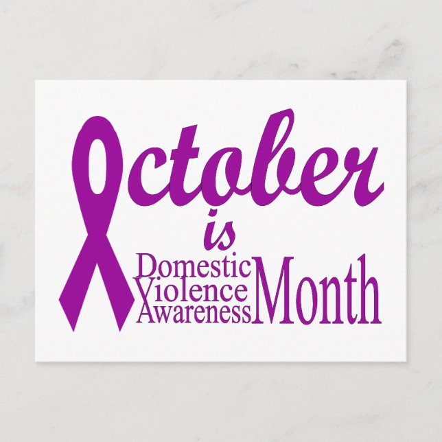 Domestic Violence Awareness Month Postcard (Front)