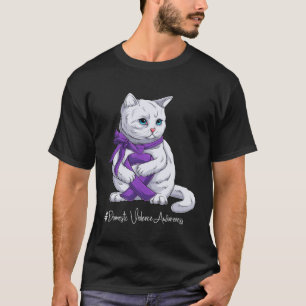 Domestic Violence Awareness Month Purple Ribbon Ca T-Shirt