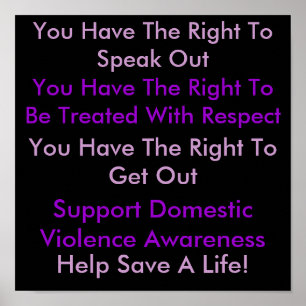 Domestic Violence Awareness Poster