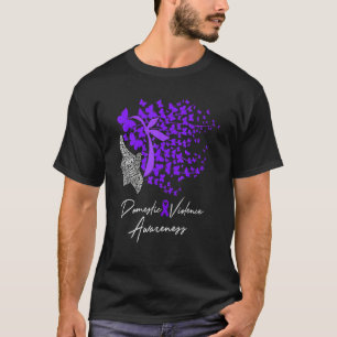 Domestic Violence Awareness Purple Butterflies T-Shirt